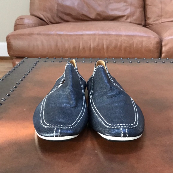 New Prada Dark Blue size 12 slip-on moccasins main image 10